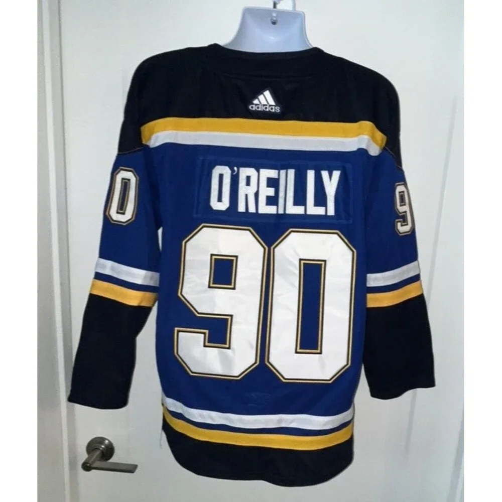 Ryan O’Reilly 90 Captain of St. Louis Blues 2019 Home Jersey Men’s Size L